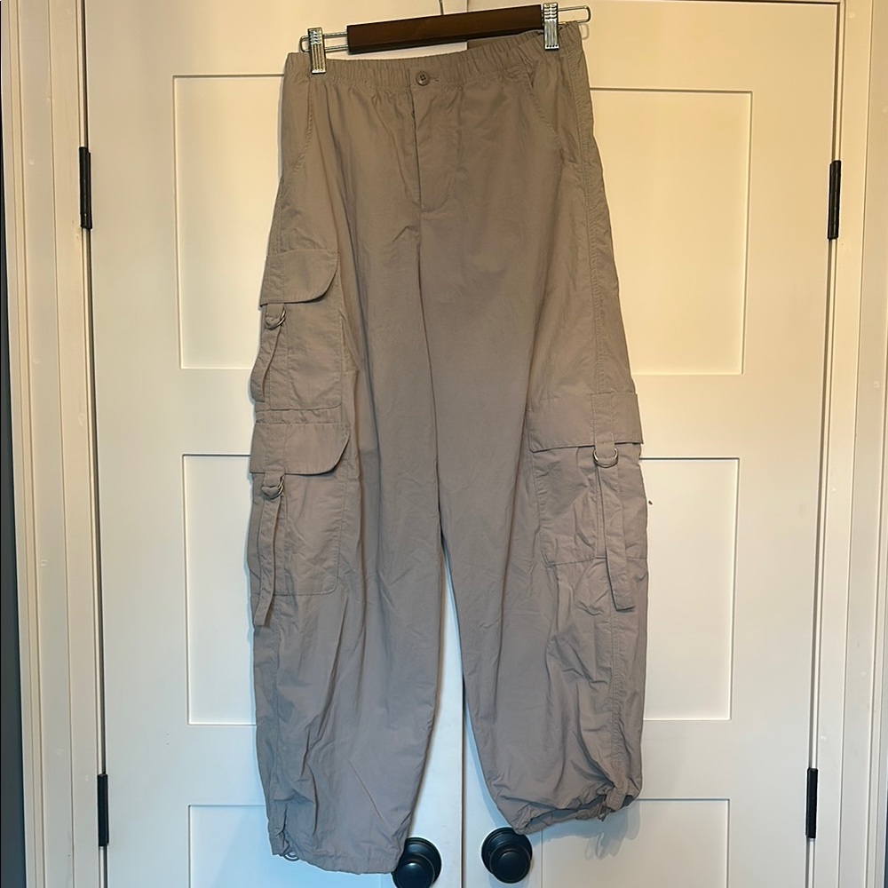 TNA Grey Cargo track pants